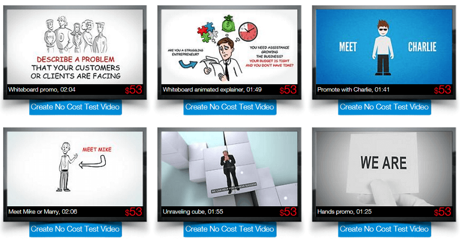 makewebvideo templates