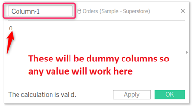 Create dummy variable in Tableau