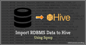How to Import Data in Hive using Sqoop