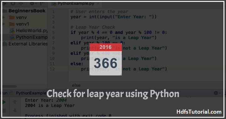 check leap year using python